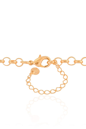 Gargantilha Elos Portugueses Orgânico Vazado Banhado a Ouro 18K