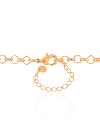 Colar Elos Portugueses Orgânico Vazado Banhado a Ouro 18K - 42 cm
