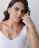 Aro Gotas Lisas Banhado a Ouro 18K