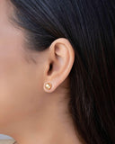 Brinco Bola 8 mm Banhado a Ouro 18K