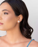 Brinco Pérola 12 mm Ródio Branco