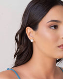 Brinco Pérola Achatada 12 mm Banhado a Ouro 18K