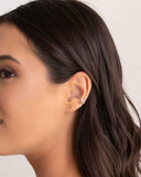 Piercing Entrelaçado Vazado Ródio Branco