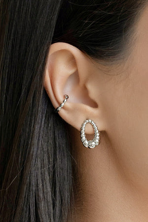 Piercing Gomos Lisos Ródio Branco