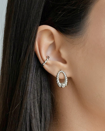 Piercing Gomos Lisos Ródio Branco