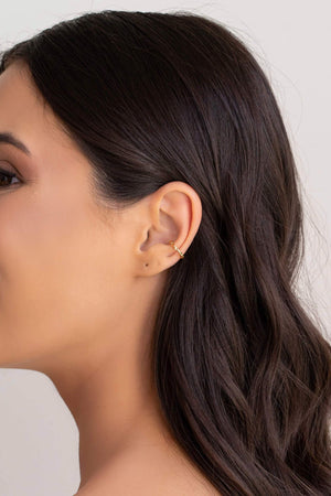 Piercing Martelado Banhado a Ouro 18K