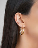 Piercing Martelado Banhado a Ouro 18K