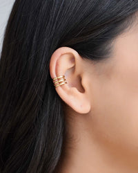 Piercing Filetes Lisos Banhado a Ouro 18K