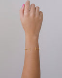 Bracelete Palito Liso Banhado a Ouro 18K