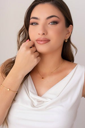 Piercing Filetes Lisos Banhado a Ouro 18K