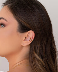 Piercing Filetes Lisos Banhado a Ouro 18K