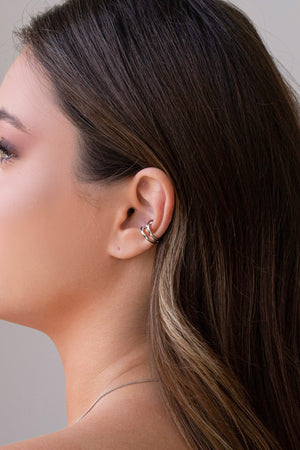 Piercing Filetes Lisos Ródio Branco