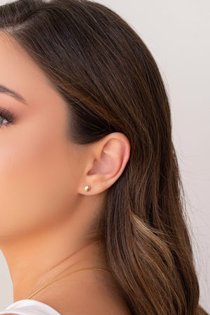 Brinco Redondo Liso Banhado a Ouro 18K