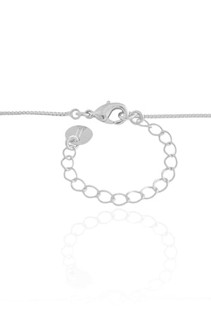 Gargantilha Veneziana Pingente Orgânico Liso 1.5 cm Ródio Branco - 45cm