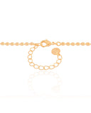 Gargantilha Gravata Plaquinhas Achatadas Banhado a Ouro 18K - 45 cm