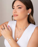 Ear Hook Redondo Liso Ródio Branco