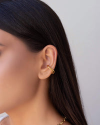 Piercing Fio Duplo Banhado a Ouro 18K