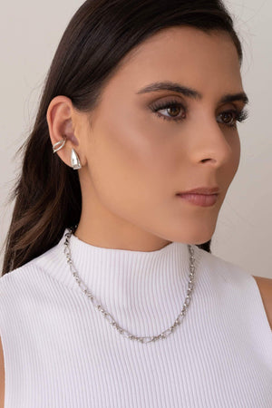 Piercing Fio Duplo Ródio Branco