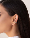 Piercing Fio Duplo Ródio Branco