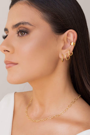 Piercing Liso Banhado a Ouro 18K