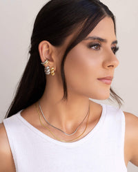 Piercing Liso Abaulado Ródio Branco