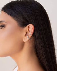 Piercing Filetes Lisos Ródio Branco