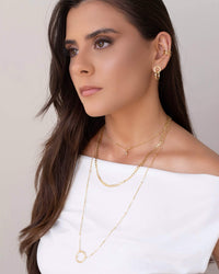 Piercing Filetes Lisos Banhado a Ouro 18K