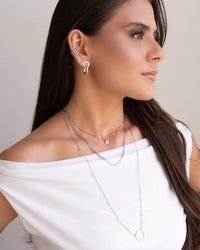 Piercing Filetes Lisos Ródio Branco