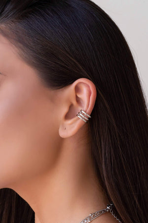 Piercing Filetes Lisos Ródio Branco