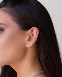 Piercing Filetes Lisos Ródio Branco