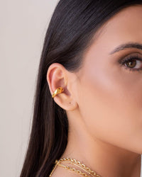 Piercing Gota Lisa Banhado a Ouro 18K