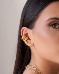 Piercing Gota Lisa Banhado a Ouro 18K