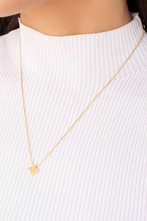 Choker Veneziana Trevo Liso Banhado a Ouro 18K