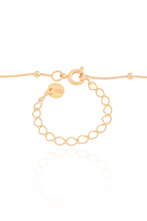 Gargantilha Veneziana Bolinhas Lisas Banhado a Ouro 18K - 45 cm