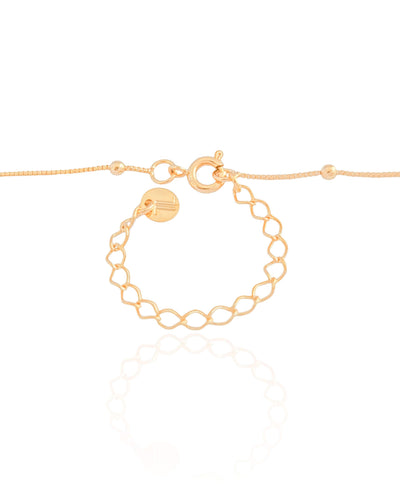 Gargantilha Veneziana Bolinhas Lisas Banhado a Ouro 18K - 45 cm