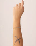 Bracelete Torcido Ródio Branco