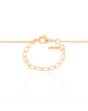 Gargantilha Filho Menina Ponto de Luz Cristal Banhado a Ouro 18K - 45 cm