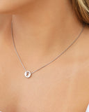 Gargantilha Filho Menina Ponto de Luz Cristal Ródio Branco - 45 cm