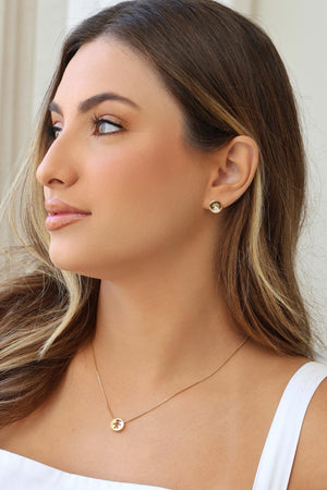 Gargantilha Filho Menino Ponto de Luz Cristal Banhado a Ouro 18K - 45 cm