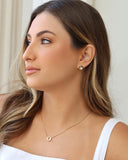 Gargantilha Filho Menino Ponto de Luz Cristal Banhado a Ouro 18K - 45 cm