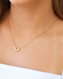 Gargantilha Filho Menino Ponto de Luz Cristal Banhado a Ouro 18K - 45 cm