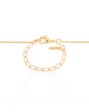 Gargantilha Filho Menina Cravejado Cristal Banhado a Ouro 18K - 45 cm