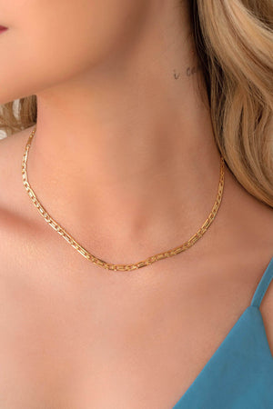 Choker Piastrine Banhado a Ouro 18K