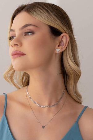 Choker Piastrine Ródio Branco