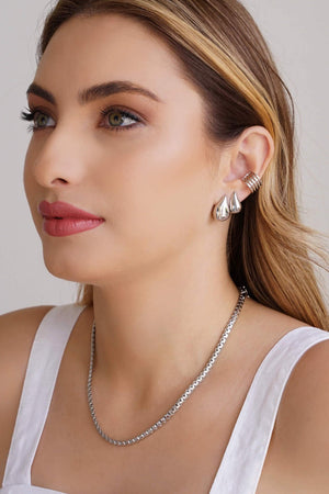 Piercing Filetes Lisos Ródio Branco