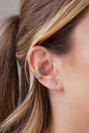 Piercing Filetes Lisos Ródio Branco