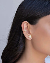 Piercing Fio Ponto de Luz Zircônia Banhado a Ouro 18K