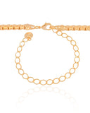 Choker Malha Egípcia 4 mm Banhado a Ouro 18K