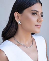 Choker Malha Egípcia 4 mm Ródio Branco