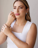 Bracelete Fio Texturizado Ródio Branco